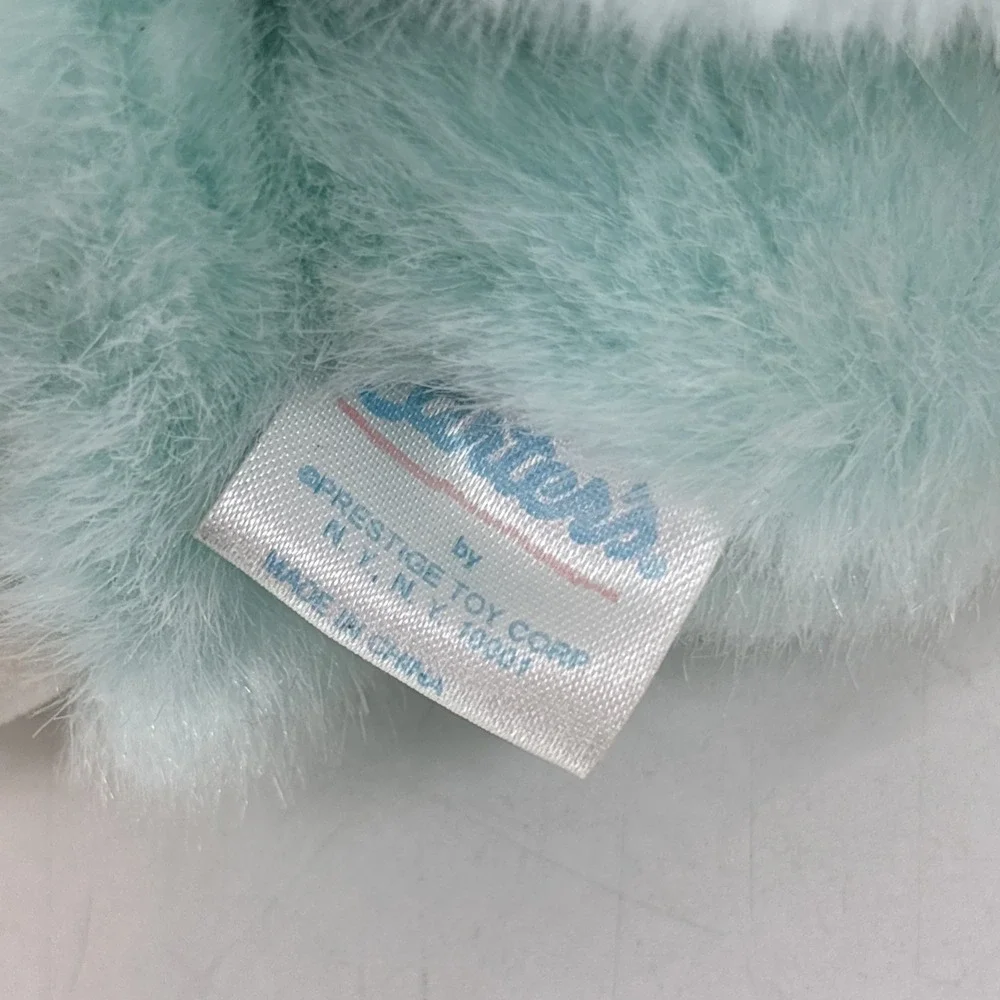 Vintage‎ Carters Prestige Bunny Plush Musical Pull Toy Pastel Blue WORKS!